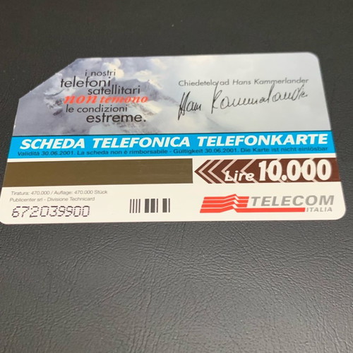 Telecom Italia phone cards 2001 used, 10,000 lire (2)