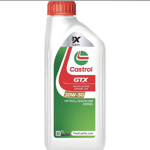Castrol GTX 20W-50 1 liter new, pack of 12