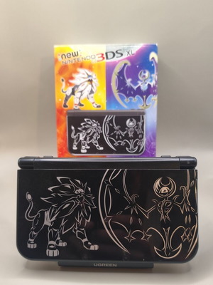 Nintendo New 3DS XL Solgaleo & Lunala Limited Edition console near mint, complete in box