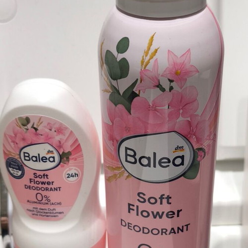 Balea deodorants set of 2 new, soft flower spray and roll-on