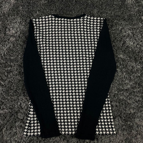 Ralph Lauren Checked Long Sleeve Sweatshirt like new, size XS, black and white