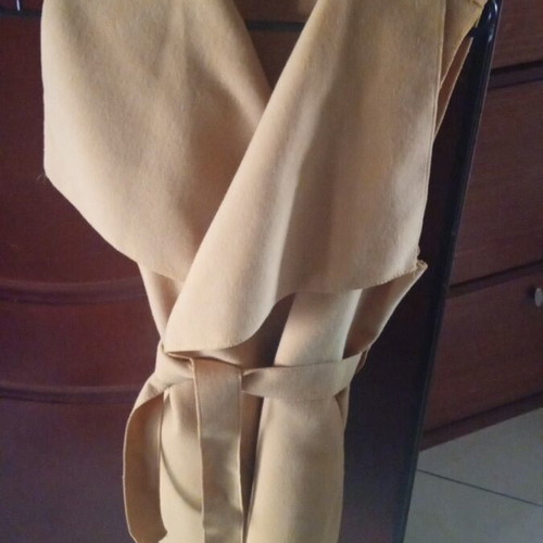 Himipalto suede sleeveless mustard color size M/L like new