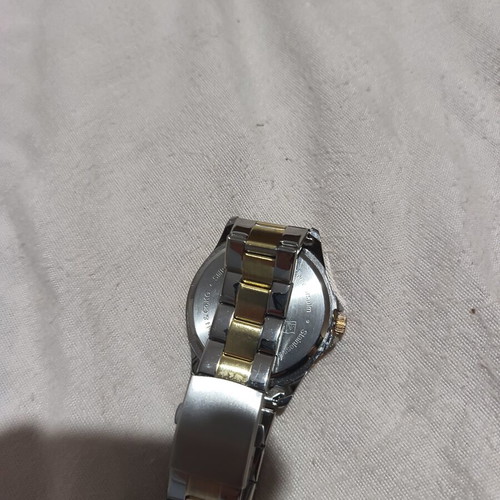 Wachs Man Auriol watch like new, water resistant 5 bar, black and gold