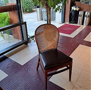 Καρέκλα από Μασίφ ξύλο με φυσική ψάθα