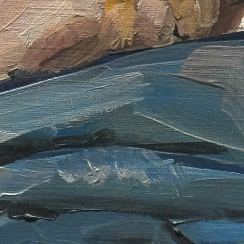 Portrait Study Oil Painting like new, approx. 35x45cm