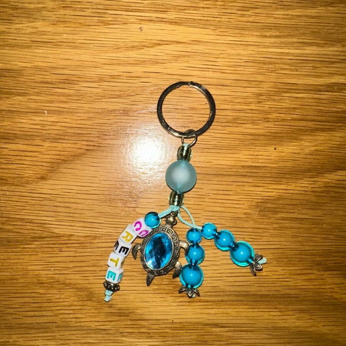 Crete keychain like new, blue multicolor