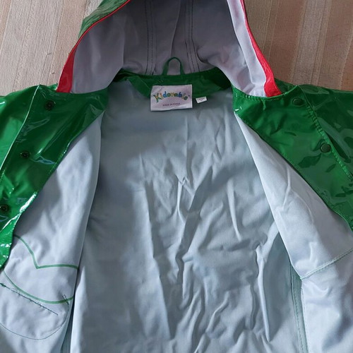 Waterproof windproof jacket for boys, size 98 cm, green