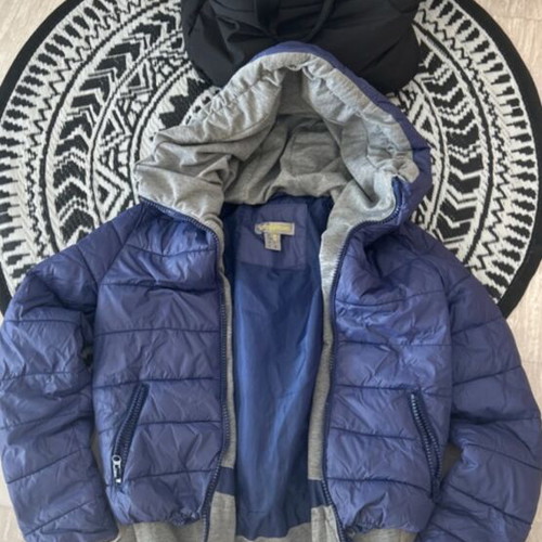 Attrattivo puffer jacket like new, gray and blue, size S