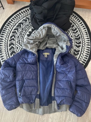 Attrattivo puffer jacket like new, gray and blue, size S