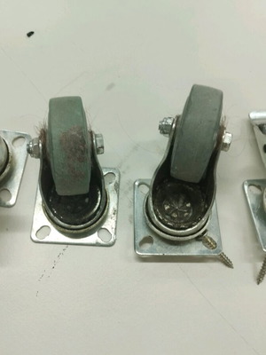 Metal casters used