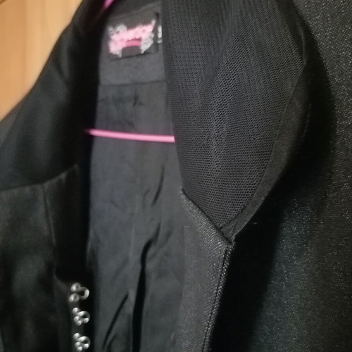 Vertice women's jacket like new, dark gray with black details, size 56