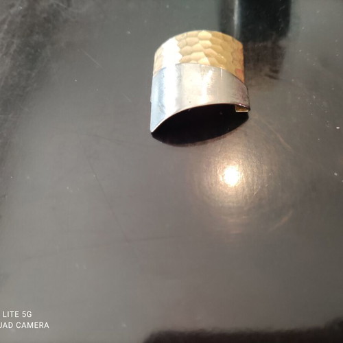 Gold-plated bracelet with hallmark and earrings like new, set