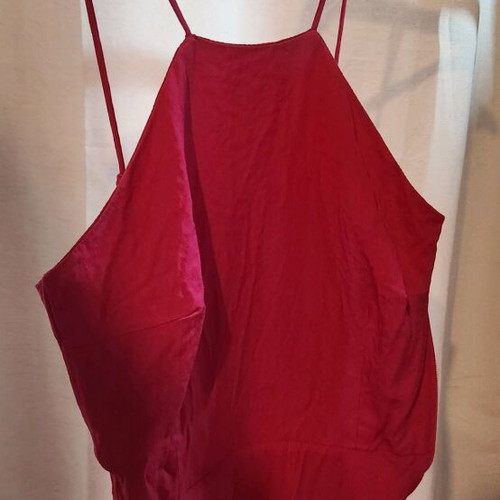 Pink Bershka dress like new with back cords and neck tie