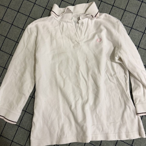 Fred Perry women's long-sleeve polo shirt XXL used, white