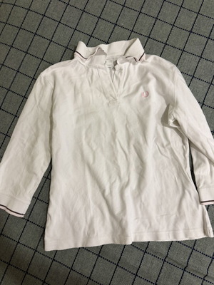 Fred Perry women's long-sleeve polo shirt XXL used, white