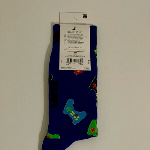 Happy Socks Controller Theme men's socks new, blue multicolor