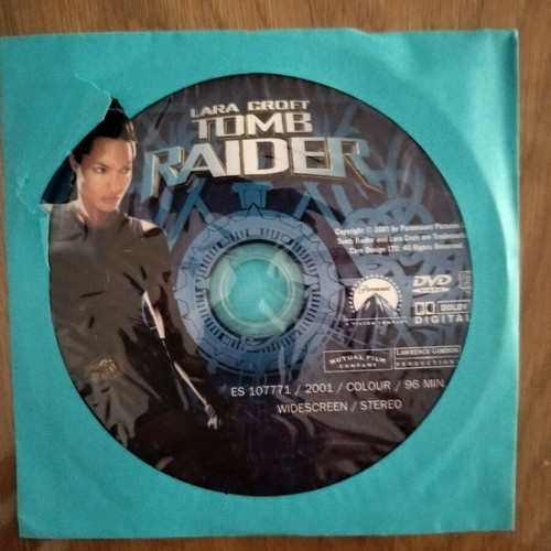 Tomb Raider DVD like new, dubbed action adventure film