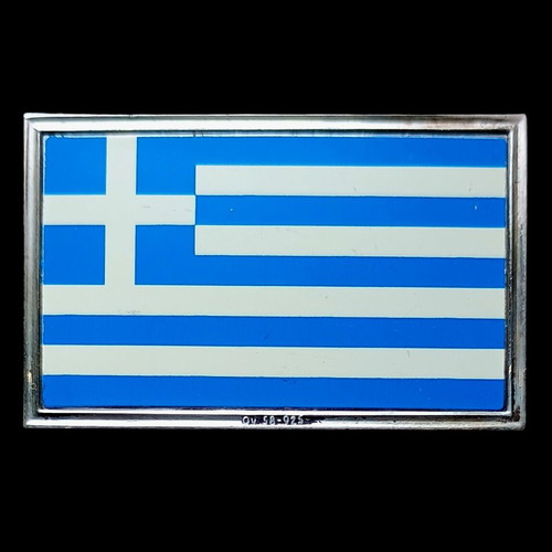 Silver rod with Greek national flag like new (Ag 0.925)