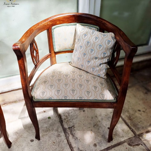 Tub Chairs antique pair made of solid wood like new