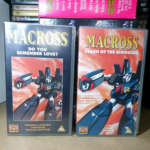 Macross VHS tapes like new, Robotech anime