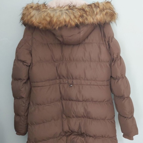Unisex jacket with fleece fur lining, like new, brown, size XL