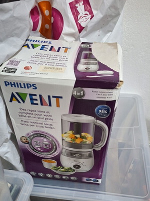 Avent Baby Steamer-Blender 4 in 1 SCF883/01 New From 6 Months