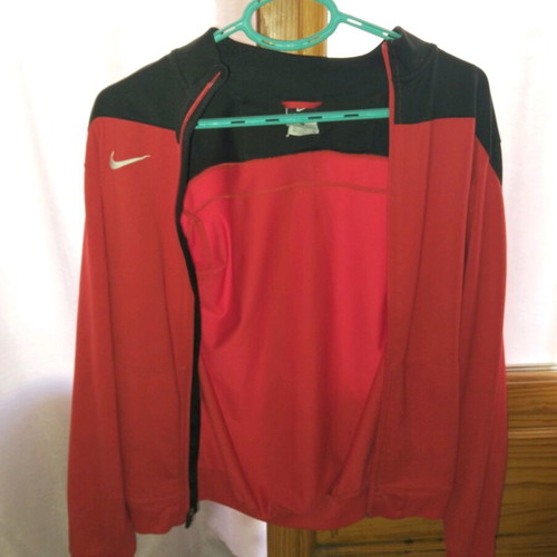 Nike jacket size medium like new, black and red