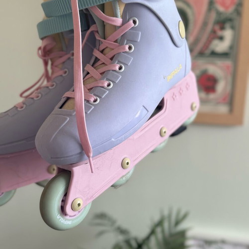 Impala inline skates size 38 like new, pastel colors