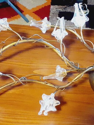 Ceiling multi-light bronze metal lamp Krina like new