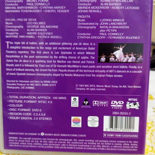 American Ballet Theatre at the Met DVD new, classical