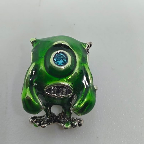 Monsters Inc Mike Wazowski Silver Charm 925 like new