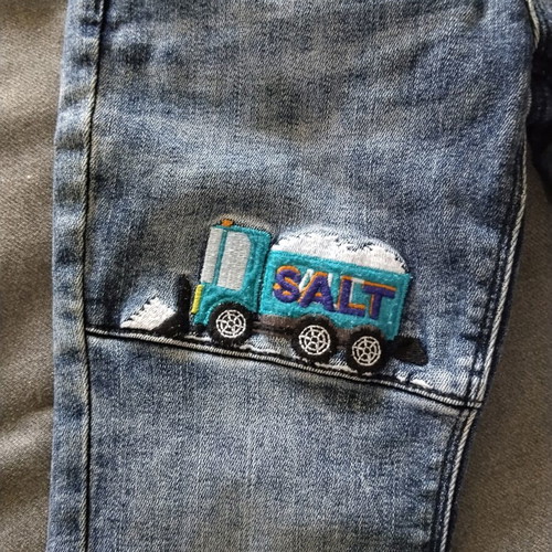 C&A denim pants with lining for 5-year-old boy, blue, size 110 cm