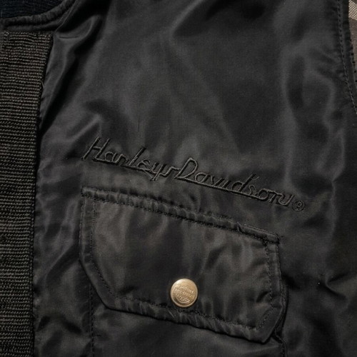 Harley-Davidson motorcycle vest, size M, embossed buttons and embroidery
