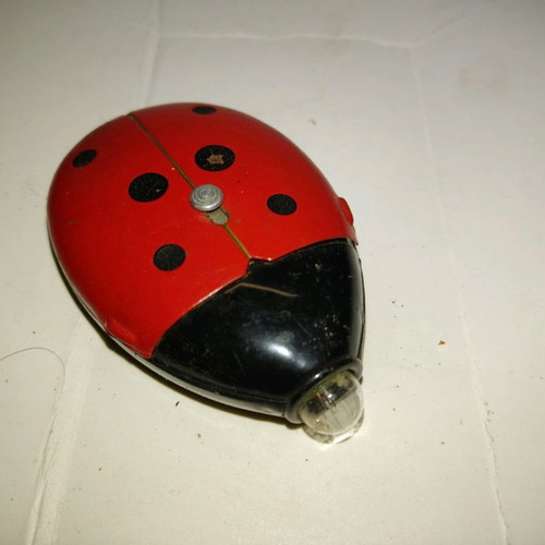Ladybug flashlight used, metal