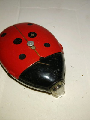 Ladybug flashlight used, metal