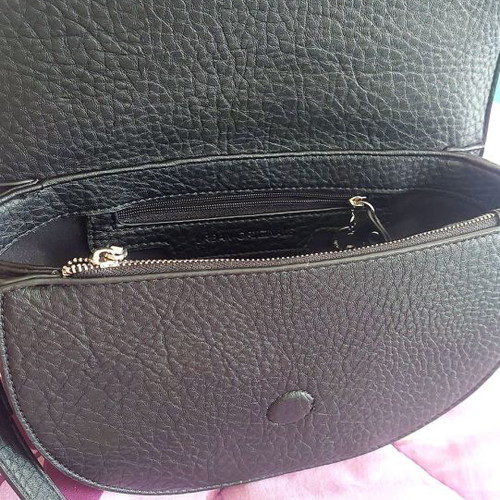 Urban Originals vegan leather shoulder bag, black with silver studs