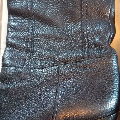 Prada boots black leather size 38.5 like new