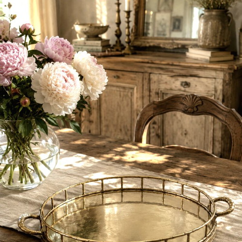 Vintage Faux Bamboo Hollywood Regency Serving Tray like new