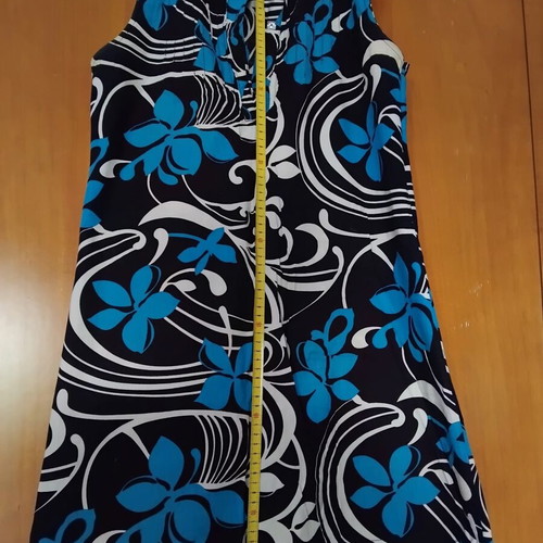 Tunic blue, black and white like new, versatile mini dress