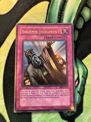 YuGiOh! Solemn Judgement 1st Edition από MRD!