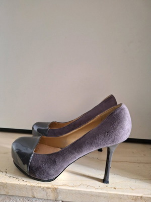 Women's gray pumps like new, size 41
