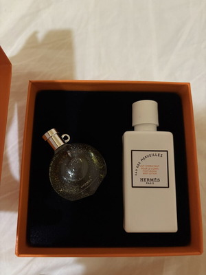 Hermes set new with Miniature Eau des Merveilles 7.5ml and Body Lotion 40ml