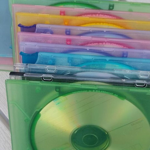 CD σε θήκες και άδειες θήκες, πακέτο 10 τεμαχίων
