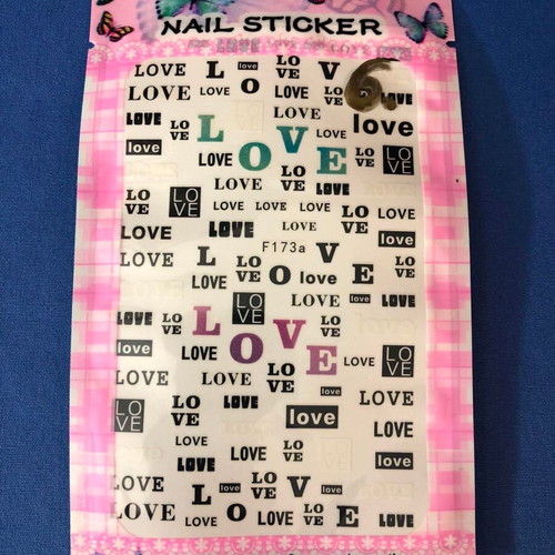 Nail sticker new, 15 x 9 cm