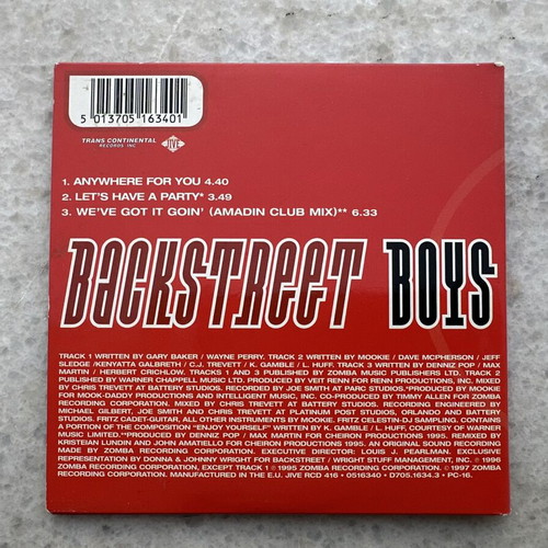 Backstreet Boys Anywhere For You CD-single limited edition like new