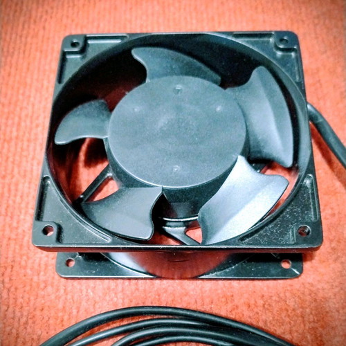 120mm 220V Fan with Long Power Cable Like New