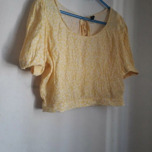 H&M top like new, yellow, sizes S and M