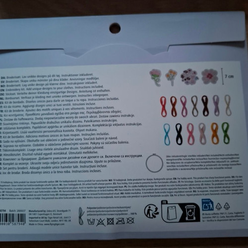 Embroidery kit new, unused