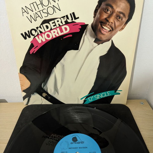 Anthony Watson Wonderful World 12" single vinyl used, R&B Soul