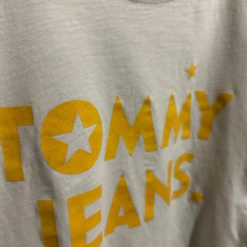 Tommy Jeans T-shirt like new, size M, white and yellow
